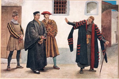 &39;Diga-me não de misericórdia gaoler, olhe para ele&39;, ilustração de &39;O Mercador de Veneza&39;, c.1910 de James Dromgole Linton
